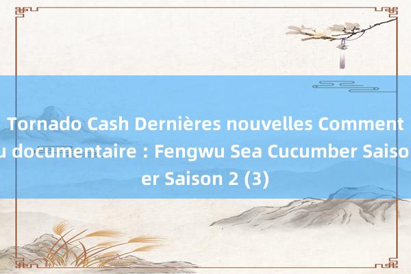 Tornado Cash Dernières nouvelles Commentaire du documentaire : Fengwu Sea Cucumber Saison 2 (3)